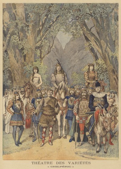 Die komische Oper Chilperic im Théâtre des Variétés von after Henri Meyer
