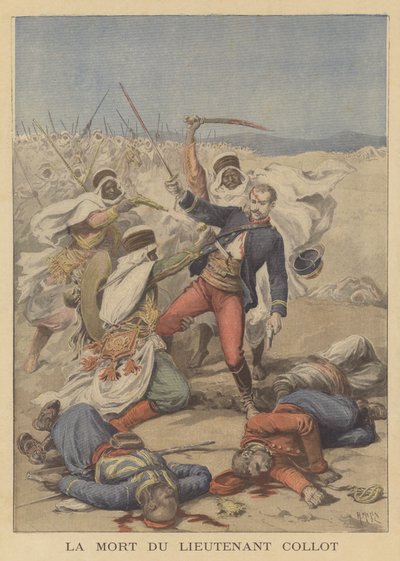 Der Tod von Leutnant Collot von after Henri Meyer