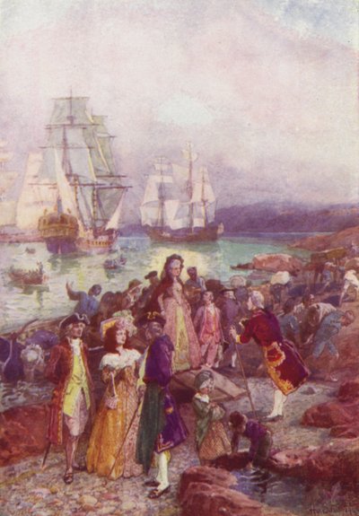 Landung der Loyalisten, 1783 von after Henry Sandham
