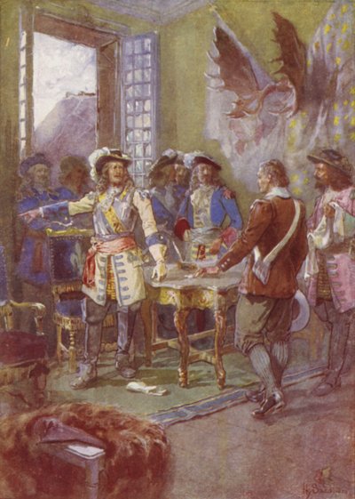 Meine Kanonen werden meine Antwort geben, Frontenac, 1690 von after Henry Sandham