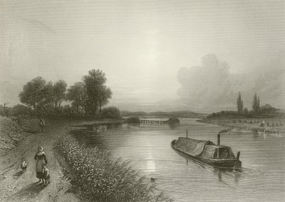 Fluss Trent, nahe Wighnor von Henry after Warren