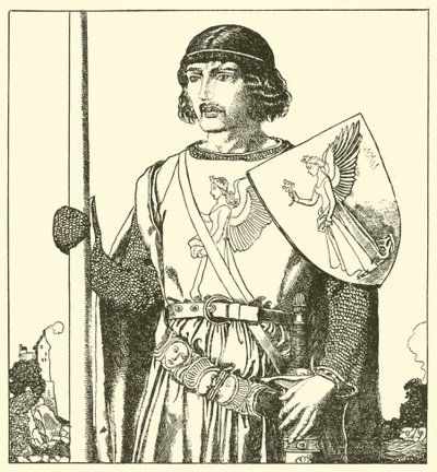 Sir Lamorack von Gales von after Howard Pyle