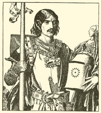 Sir Launcelot vom See von after Howard Pyle