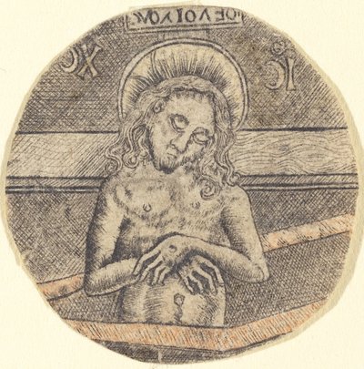 Christus als der Schmerzensmann von after Israhel van Meckenem