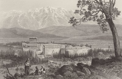 Libanon-Gebirge und Baalbek von after John Douglas Woodward