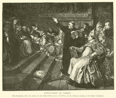 Versammlung des Klerus von after John Gilbert