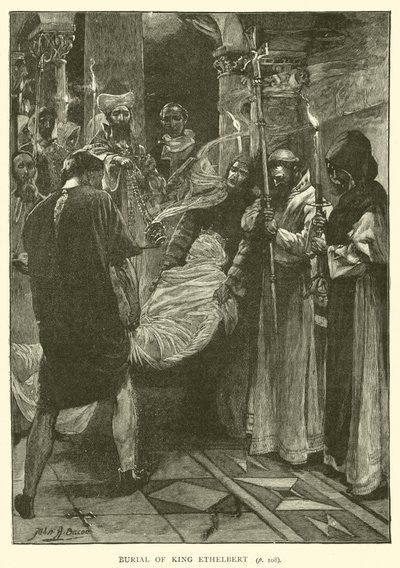 Begräbnis von König Ethelbert von after John Henry Frederick Bacon
