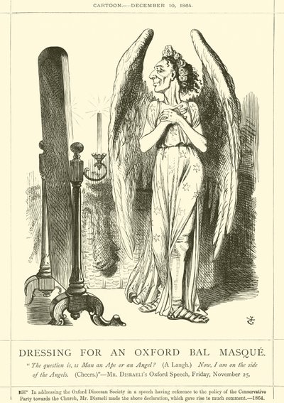 Ankleiden für ein Oxford Bal Masque von after John Tenniel