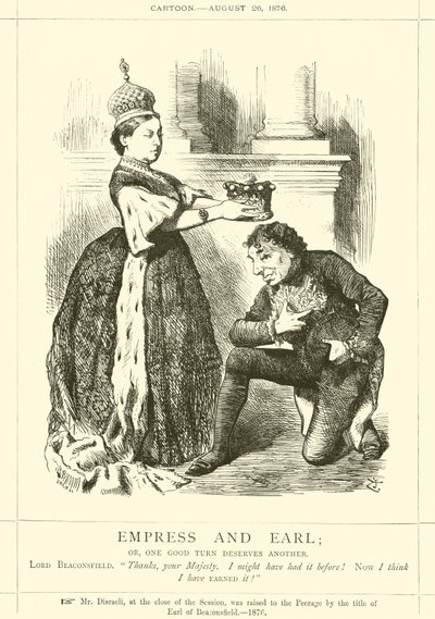 Kaiserin und Graf; oder, eine gute Tat verdient eine andere von after John Tenniel