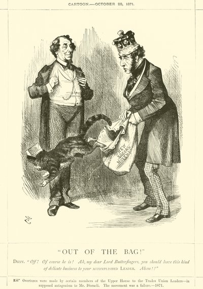 Aus dem Sack! von after John Tenniel