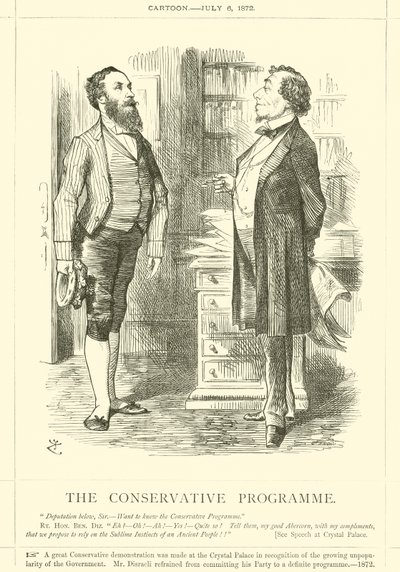Das konservative Programm von after John Tenniel
