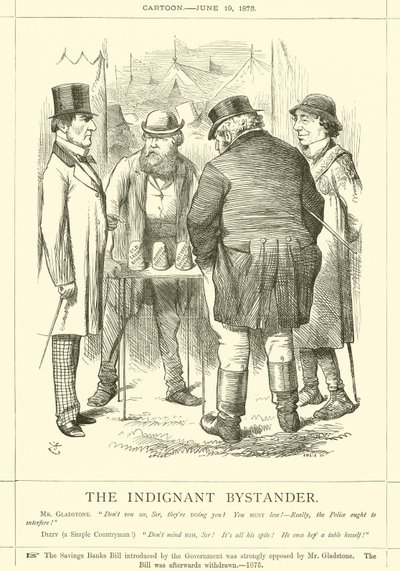 Der empörte Zuschauer von after John Tenniel