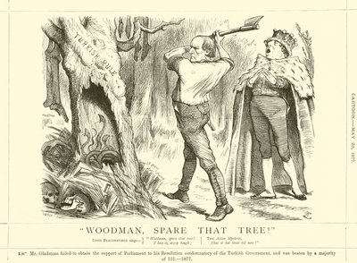 Holzfäller, verschone diesen Baum! von after John Tenniel