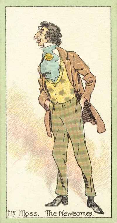 Mr Moss, Die Newcomes (Chromolitho) von after Joseph Clayton Clarke