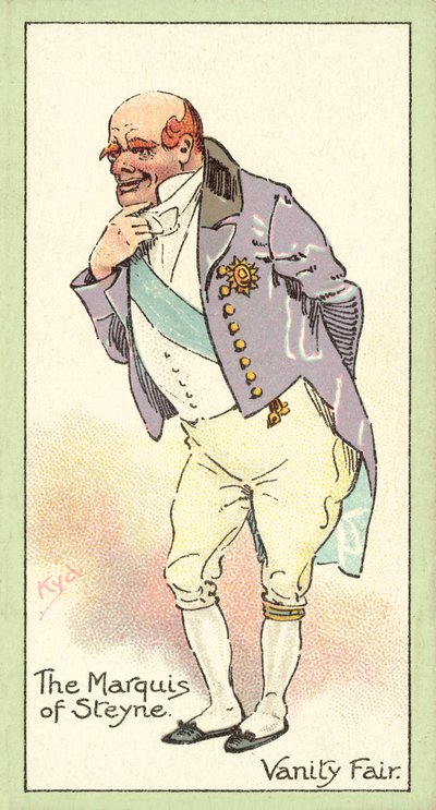Der Marquis von Steyne, Jahrmarkt der Eitelkeiten (Chromolitho) von after Joseph Clayton Clarke