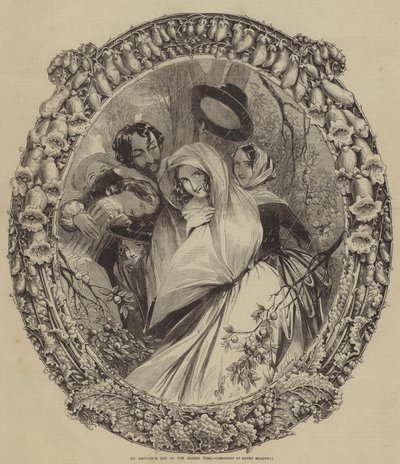 St. Swithins Tag in alten Zeiten von after Joseph Kenny Meadows