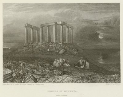 Tempel der Minerva, Kap Kolonna von after Joseph Mallord William Turner
