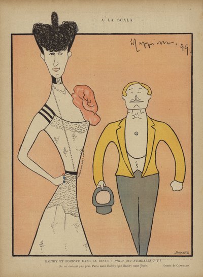 Balthy und Fordyce, Illustration für Le Rire von after Leonetto Cappiello