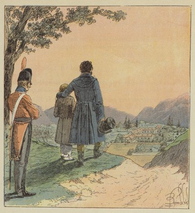 Abschied in Longwood von after Louis Charles Bombled