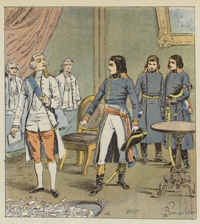 Bonaparte und der Graf von Cobentzel von after Louis Charles Bombled
