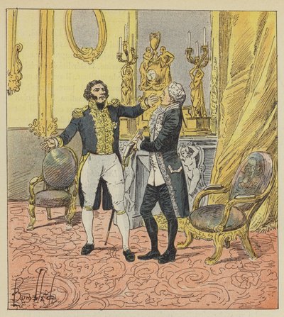 Genug! rief Decres und legte ihm die Hand auf den Mund von after Louis Charles Bombled