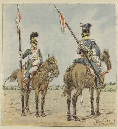 Leichte Kavallerie, Französische und Polnische Lanzierer von after Louis Charles Bombled