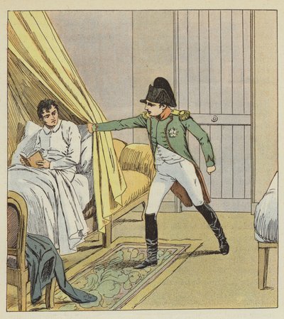 Ich sah einen Arm, der mit Autorität meinen Vorhang öffnete von after Louis Charles Bombled