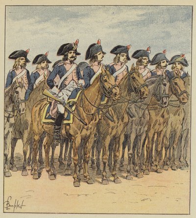Die Kavallerie der Armee von Italien von after Louis Charles Bombled