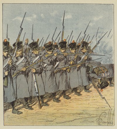 Die tapfere Jugend, die er kommandiert, ersetzt alles von after Louis Charles Bombled