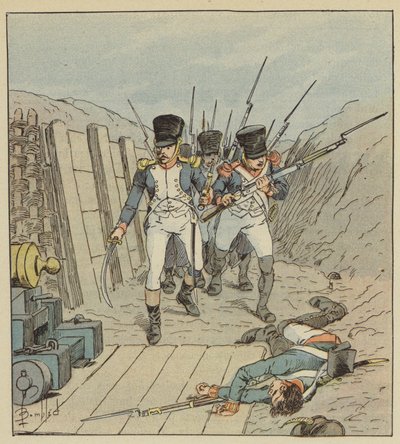 Der Kapitän von Chambure, der Anführer dieser berühmten Kompanie, etc. von after Louis Charles Bombled