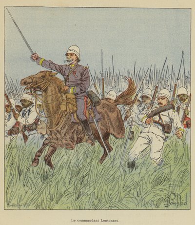 Der Kommandant Lentonnet von after Louis Charles Bombled