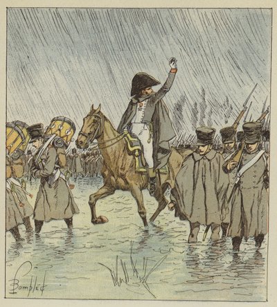 Die Überschwemmung überraschte die Truppen mitten in der Operation von after Louis Charles Bombled