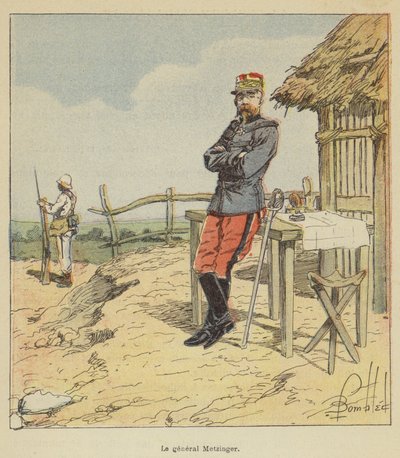 General Metzinger von after Louis Charles Bombled
