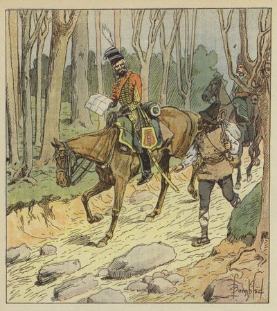 General Stengel war ein ausgezeichneter Husarenoffizier von after Louis Charles Bombled