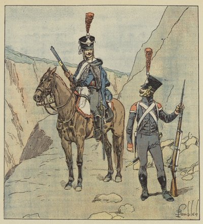 Die an die Türken angrenzenden Provinzen hatten kroatische Regimenter von after Louis Charles Bombled