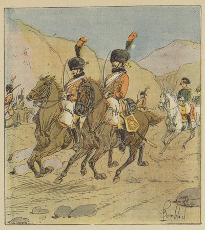 Napoleon verlässt unerwartet Spanien von after Louis Charles Bombled
