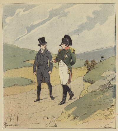 Wir setzten den Spaziergang fort von after Louis Charles Bombled