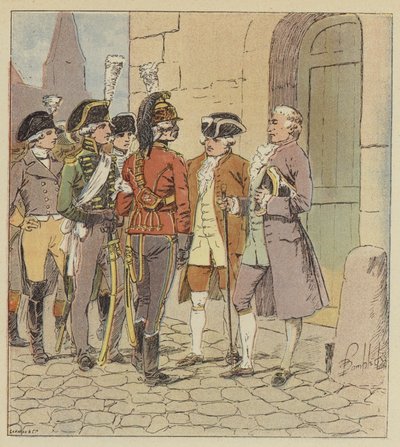 Wir waren Tausende von allen Waffen, allen Uniformen, allen Rängen von after Louis Charles Bombled