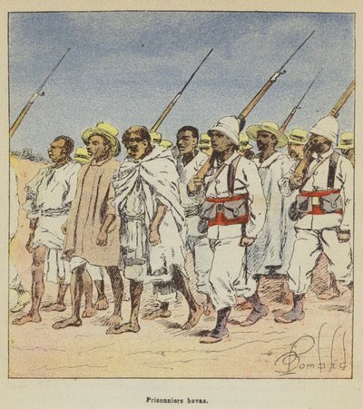 Gefangene Hovas von after Louis Charles Bombled