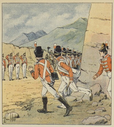 Welcher europäische Soldat, sagte der Kaiser, ist nicht bewegt bei meinem Anblick! von after Louis Charles Bombled