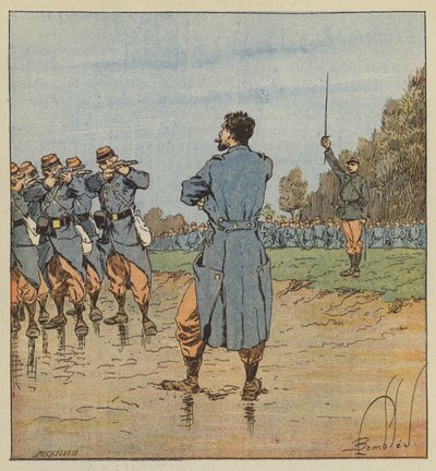 Eine Hinrichtung im 17. Korps von after Louis Charles Bombled