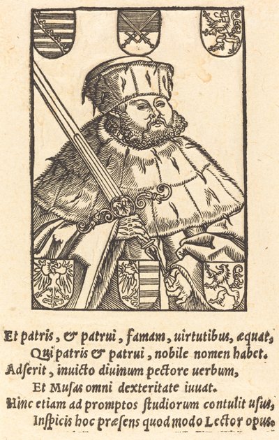 Johann Friedrich der Großmütige in Kurfürstenroben (links) von after Lucas Cranach the Younger