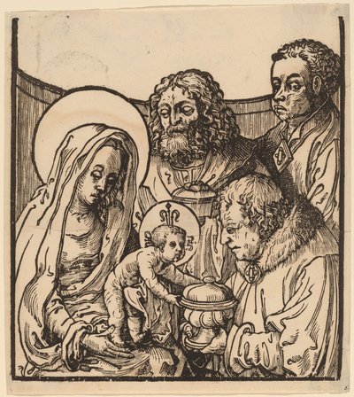 Die Anbetung der Könige von after Lucas van Leyden