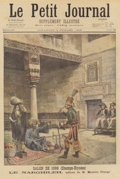 Le Narghileh (Die Wasserpfeife) von after Maurice Henri Orange