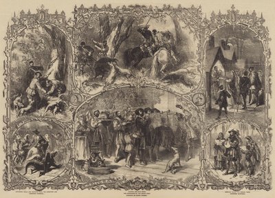 Weihnachten in alten Zeiten von after Myles Birket Foster