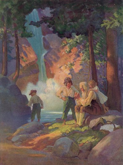 Illustration für Rip Van Winkle von after Newell Convers Wyeth