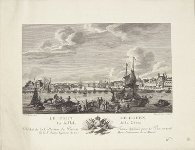 Hafen von Rouen von after Nicolas Marie Ozanne