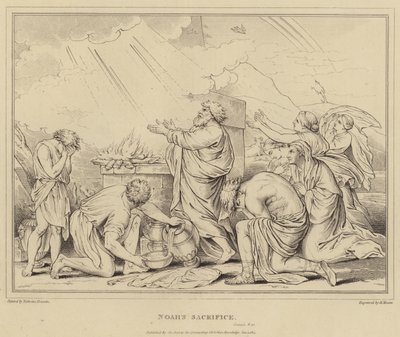 Noahs Opfer, Genesis von after Nicolas Poussin