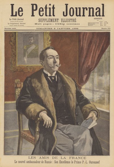 Lev Pavlovich Urusov, neuer russischer Botschafter in Frankreich von after Oswaldo Tofani