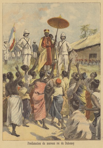 Proklamation des neuen Königs von Dahomey von after Oswaldo Tofani